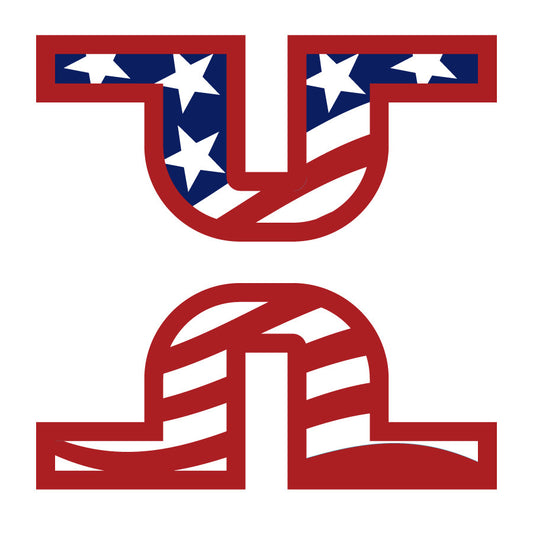 American H Sticker